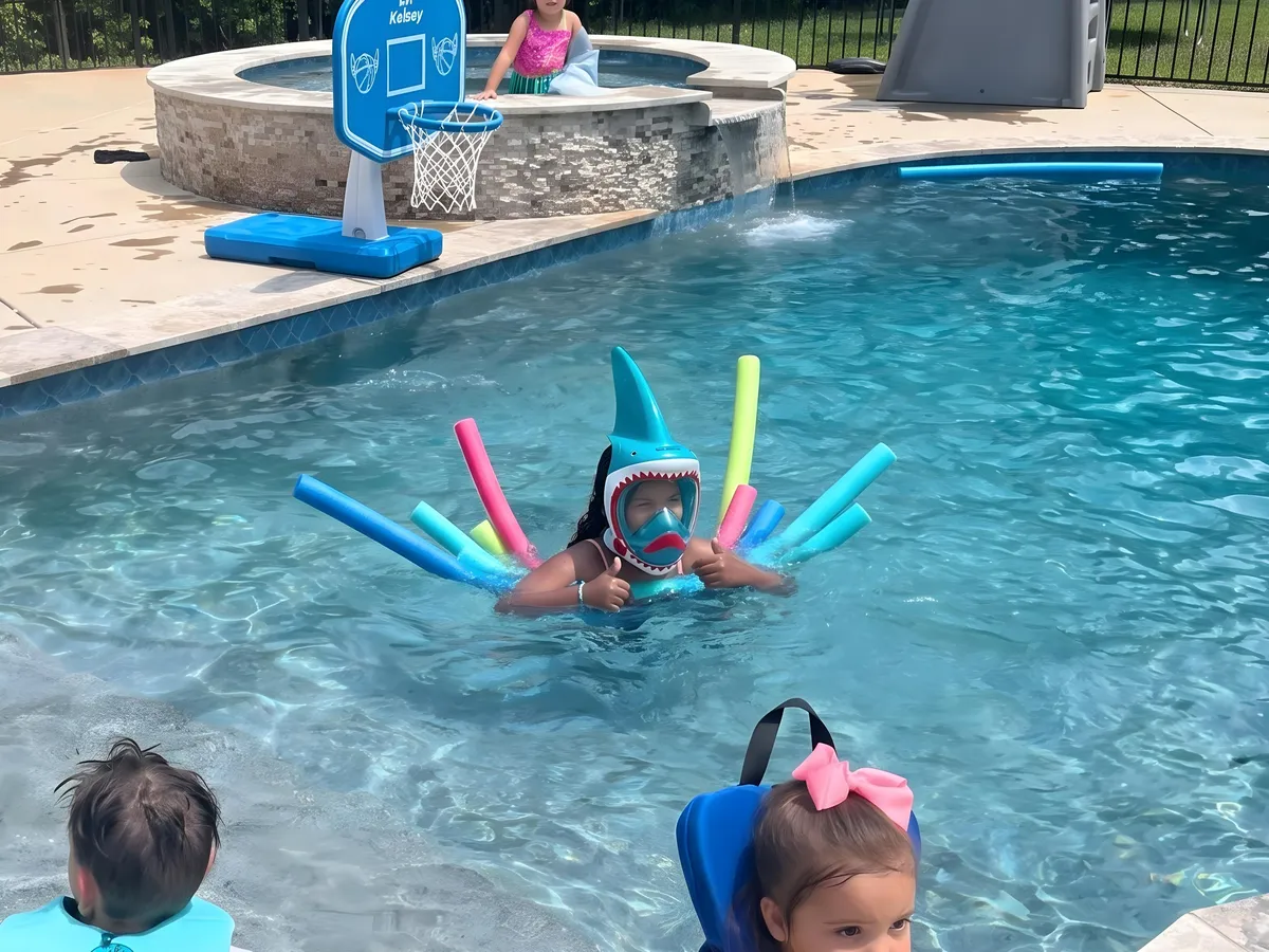 Child using NEBIBO in a swimming pool