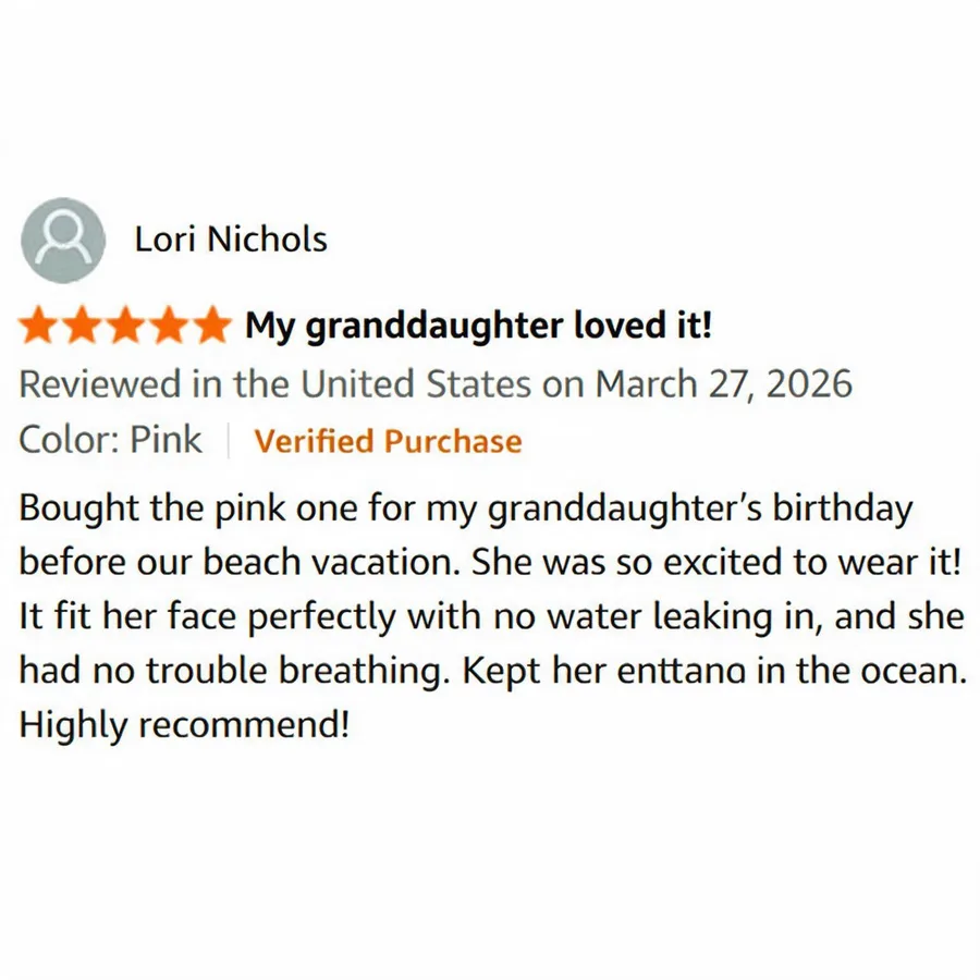 Amazon customer review from Lori Nichols